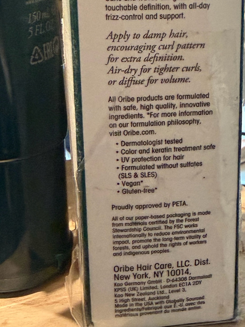 Oribe Curl Control Silkening Crème NEW (DAMAGED BOX SEE PICTURES) 5 fl oz - Picture 9 of 16